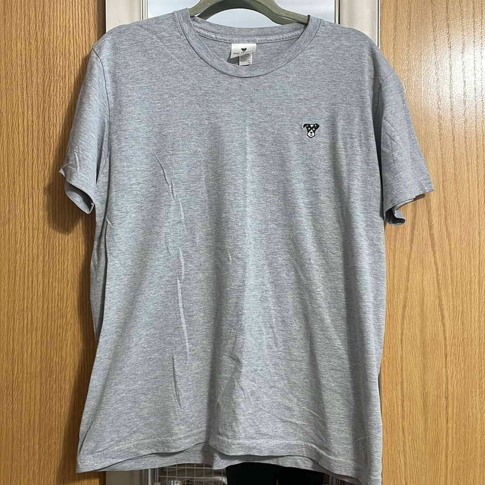 The Dogist logo Gray short sleeve T-Shirt crew neck size Large